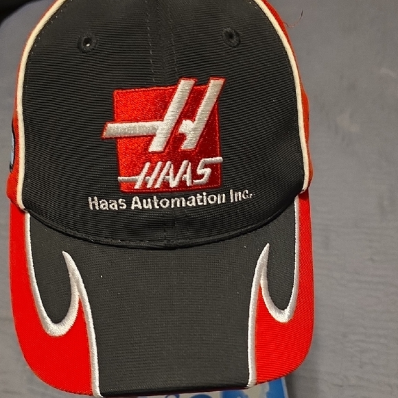 Chase Authentics Black and Red Haas Automation Hat